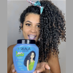 SKALA Mais Cachos 2-in-1 Curl Defining Cream – Leave-In & Deep Conditioning Treatment for Curly Hair (Type 3ABC), Enriched with Shea Butter & Castor Oil, 35.2oz (1kg)