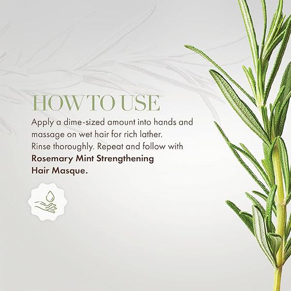 Mielle Rosemary Mint Hair Strengthening Shampoo With Biotin For All Hair Types 355ml