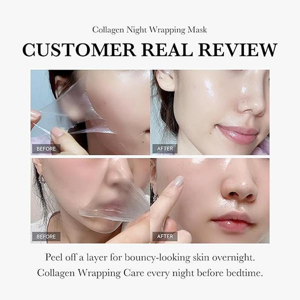Medicube Collagen Night Wrapping Cream & Silicone Face Mask Brush