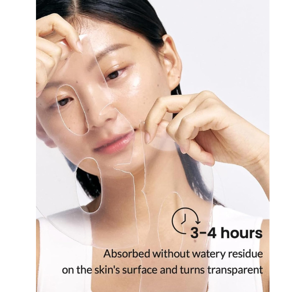 BIODANCE Hydro Cera-nol Real Deep Mask – Overnight Hydrogel Mask for Soothing, Moisturizing & Nourishing, 1.19oz (34g) × 4 Sheets